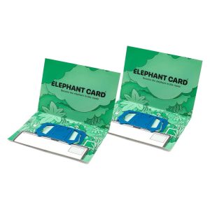 ELEPHANT CARD iPhone 連係カメラマウント for MacBook(ブルー)2枚セット
