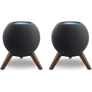 balolo TriPod for Apple HomePod mini スタンド [2台1組] (ウォールナット)